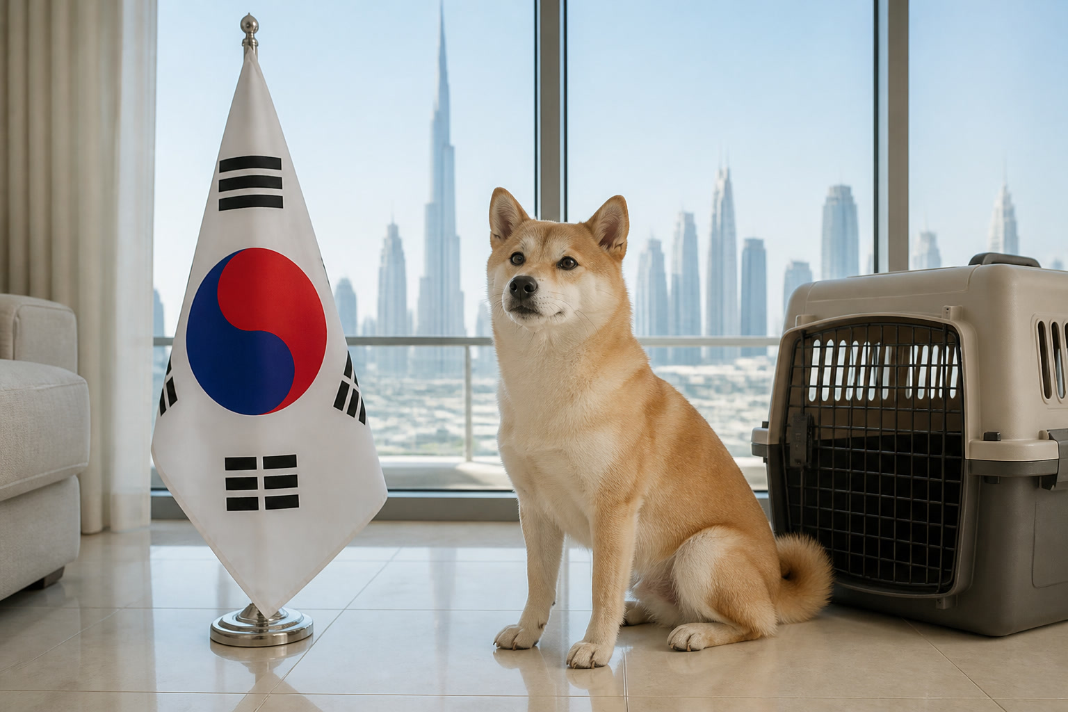South Korea to Dubai