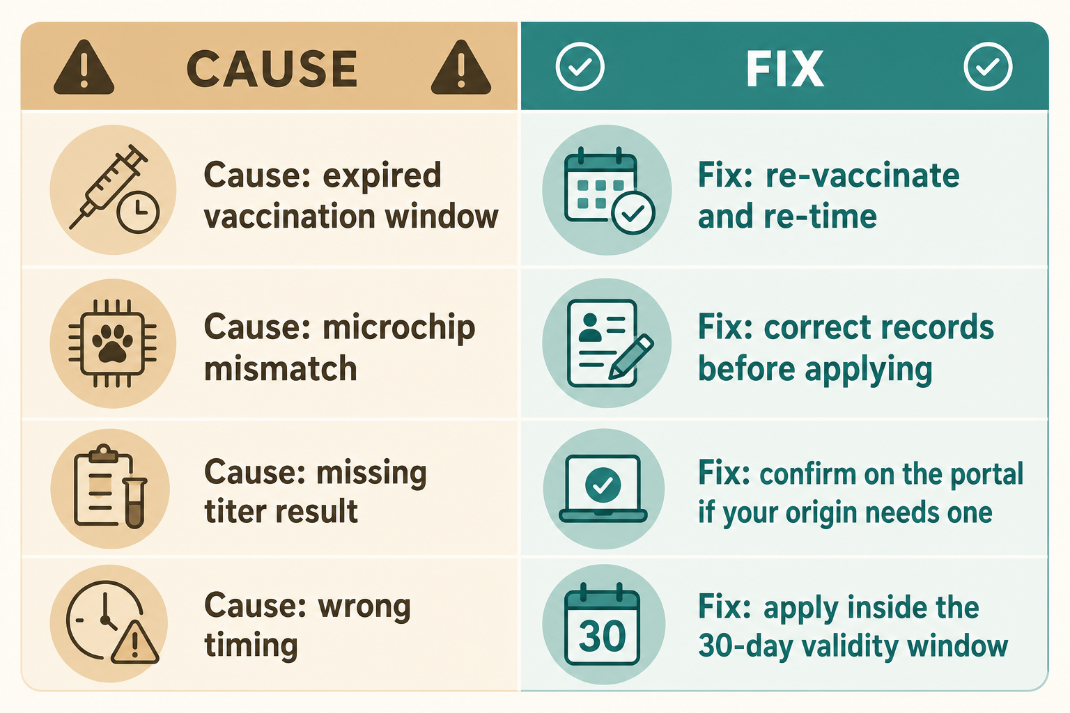 MOCCAE pet permit rejection causes and how to fix each one