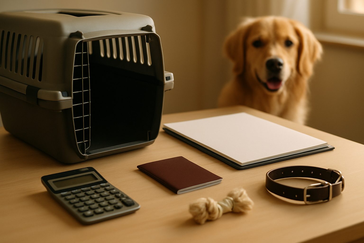 Pet owner reviewing Dubai pet relocation costs